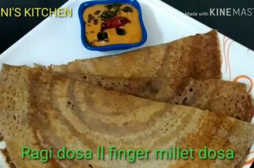 Ragi dosa recipe ll healthy breakfast finger millet dosa recipe in telugu with english subtitles