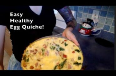 The best Egg quiche!! Healthy low calorie easy stove top how to tutorial