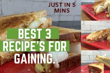 3 BEST SANDWICH’es FOR GAINING| DIET FOOD