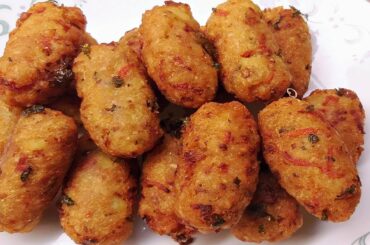 पोहा का इतना आसान और कुरकुरा नाश्ता झटपट बनाये | Poha ke Pakode/Poha Cutlet Recipe Hindi| Easy Nasta