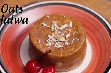 ओट्स का हलवा | Jaggery Oats Halwa Recipe | Healthy Indian Sweets | Oats Dessert By Brishti Ghosh