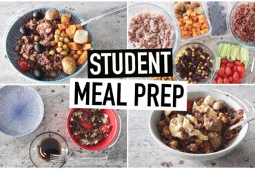 STUDENT MEAL PREP WITH ME | easy meals for university