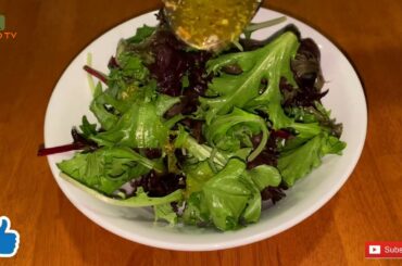 Healthy Salad Dressing Recipe / ترشي سالاد پونه كوهي /صلصة  الصلطة