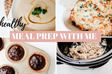 HEALTHY MEAL PREP | QUINOA CASSEROLE, CHOCOLATE ZUCCHINI MUFFINS, CAULIFLOWER SOUP | ABBEY VERIGIN