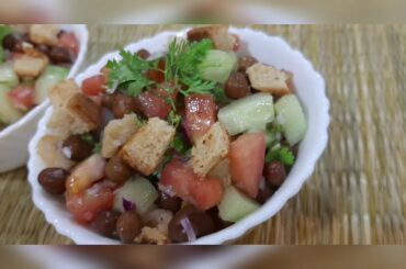 Mediterranean Chickpea Salad/കടല കൊണ്ടു ഒരു ഈസി സാലഡ്/Weight loss recipe/Chickpea - Cucumber Salad