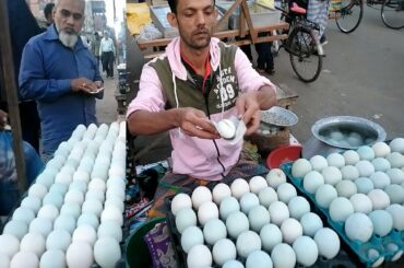 Duck Eggs Pure Healthy Food Popular Yummy Food Boiled Egg or Siddo Dim Delicious Street food @ Tk 15