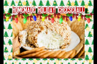 Easy Holiday Food: Christmas Cheese Ball Recipe & Design Ideas