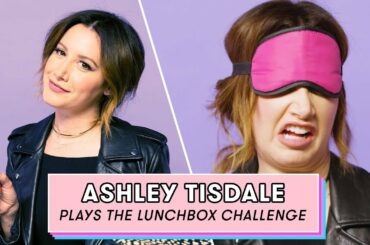Ashley Tisdale Tries to Guess Vegan Snacks | Lunchbox Challenge