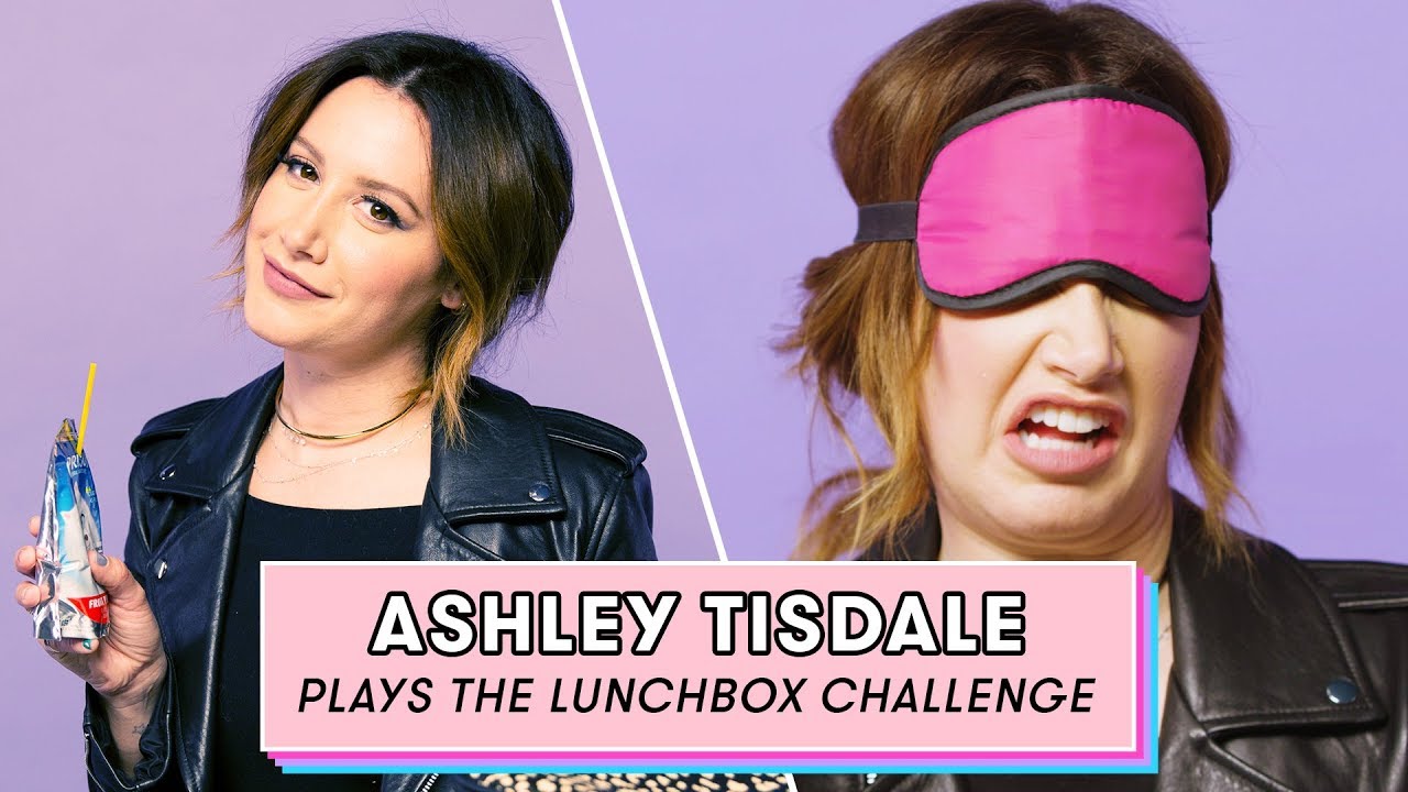 Ashley Tisdale Tries to Guess Vegan Snacks | Lunchbox Challenge Ashley Tisdale Tries to Guess Vegan Snacks | Lunchbox Challenge