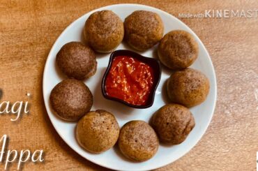 Ragi appa recipe||ragi mini balls||healthy& tasty||healthy breakfast recipe