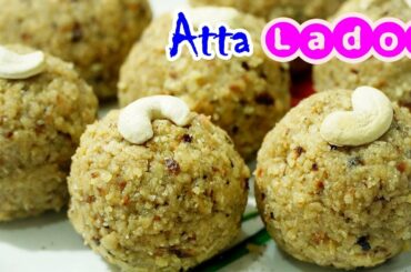 How To Make - Atta Ladoo / Wheat Flour Laddu | Easy to Make at Home within 5 Minutes | Healthy Food