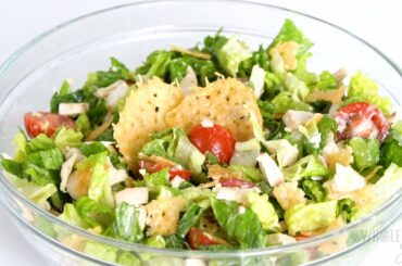 Low Carb Keto Caesar Salad Recipe with Chicken