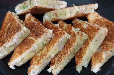Healthy potato Sandwich Recipe - Quick & Easy Breakfast Recipe - Kids Tiffin Box Recipe - Snacks