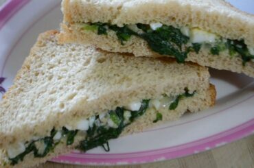 Spinach Egg Sandwich recipe