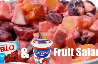 A Jello & Yogurt Fruit Salad, Use Sugar Free or Regular Jell-O