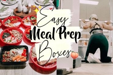 Cook With Me ! EASY Low Calorie Meal Prep Boxes | Meals For Weight Loss