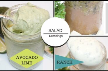 3 Homemade Salad Dressings | Easy & Healthy | LOW CARB - KETO DIET RECIPE