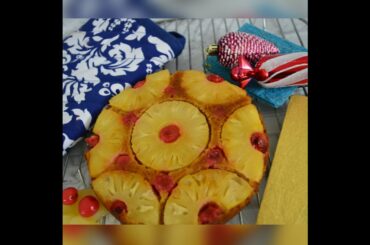 Upside Down Pineapple Cake | Healthy Baking Recipes | Upside Down Cake Recipes| Rasoisaga