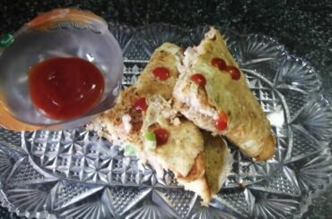 Bread Sandwich/Bread Omelet /Snacks for kids
