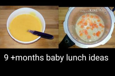 9+ month baby's Lunch idea // baby food // healthy food