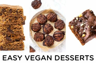 EASY VEGAN DESSERTS ‣‣ gluten-free & healthy holiday recipes
