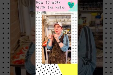 How to Work With Fresh Herbs: Thyme | #CookingTips | Healthy Vegetarian Recipes | Vertical Video