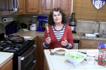 Taco Salad - Diet Recipes; Healthy Home Cooking, Low-Calorie Lifestyle #