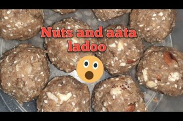 Nuts aata ladoo/healthy and delicious recipe