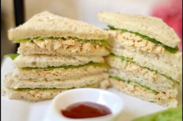 Chicken Mayonnaise Sandwich Recipe | Easy & Quick Breakfast Sandwich
