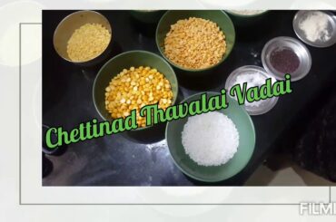 Chettinad Thavalai Vadai | Home Style | Healthy Food