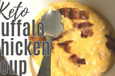 CROCK POT KETO BUFFALO CHICKEN BACON SOUP | Foodie Friday