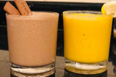 mango&chocolate smoothie|healthy breakfast|tasty recipe