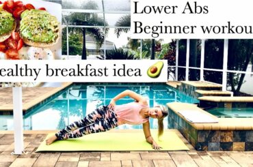 Lower Ab Workout/10 Min Flat Stomach Workout+Healthy Breakfast idea/Fit Monday