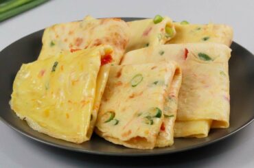 Spicy Vegetable Crepe Paratha | Tasty Breakfast Recipe | Instant Crepe Paratha