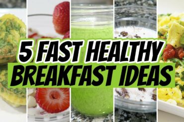 5 Quick Breakfast Ideas (HIGH PROTEIN RECIPES THAT ARE FAST AND TASTY) | LiveLeanTV