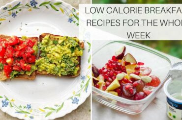 Indian Breakfast Recipes For Weight Loss | Low Calorie