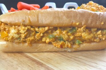 Quick And Easy Chicken Cheese Sandwich - Cooking with passion