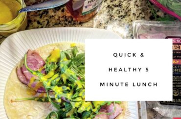 QUICK & HEALTHY 5 MIN LUNCH // homemade honey mustard + my daughter’s favorite
