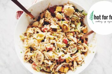 vegan cheeseburger pasta salad (summer BBQ side ideas ep #2) | hot for food