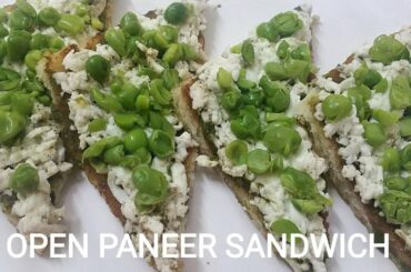 OPEN PANEER SANDWICH A HEALTHY AND TASTY BREAKFAST