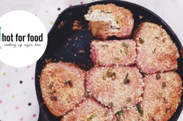 vegan pink pull-apart garlic bread | RECIPE?! ep #23 (hot for food)