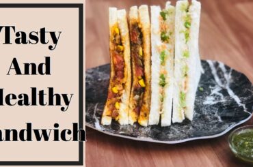 Healthy sandwich recipe | 2 tasty & quick sandwich recipe | veg curd sandwich | Masala sandwich