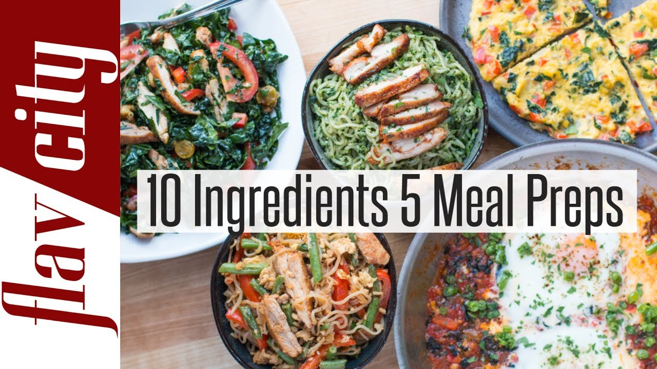 Meal Prep Master Class – 10 Ingredients, 5 Healthy Meal Prepping Ideas Meal Prep Master Class - 10 Ingredients, 5 Healthy Meal Prepping Ideas