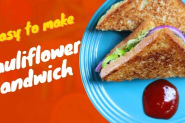 Tasty Healthy Cauliflower Sandwich | Healthy Recipes | keto Sandwich | The Fitfood Channel