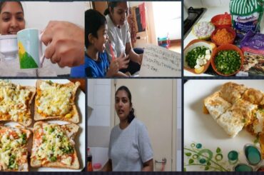 Bread pizza in two ways  ఏడుపొచ్చేస్తుంది😭 Stuffed Omlette recipe  Singapore telugu vlogs Ep 34