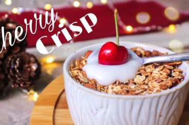 Nourishing Cherry Almond Crisp | HEALTHY BREAKFAST IDEAS