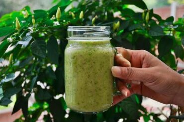 Green smoothie recipe| Easy healthy breakfast idea