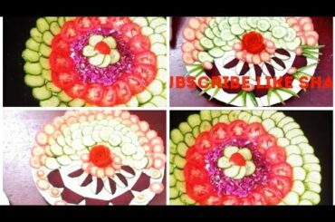 Easy And UNIQUE Salad decoration ideas by neelam Singh