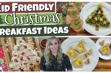 Christmas Breakfast Ideas for KIDS! 🎄 3 FUN & EASY Breakfast Ideas!
