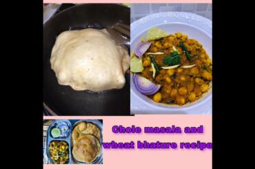 CHOLE BHATURE recipe-(wheat bhature & masala chole)-yummy breakfast step by step-cooking with ayesha